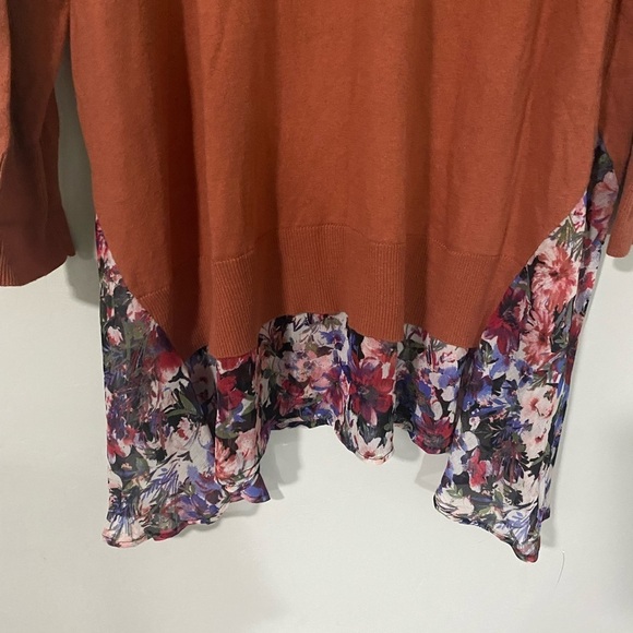 LOGO by Lori Goldstein - Sweater Top with Floral accent - Picture 12 of 12